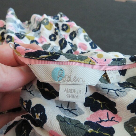 BODEN Hotchpotch Pintuck Shift Dress Floral Poppy Meadow Feminine Boho Size US 6 - Picture 15 of 15